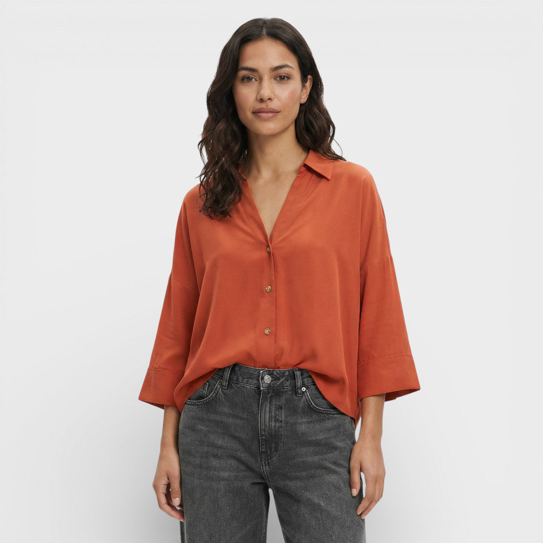 Chemise Femme Manche Large Élégante
