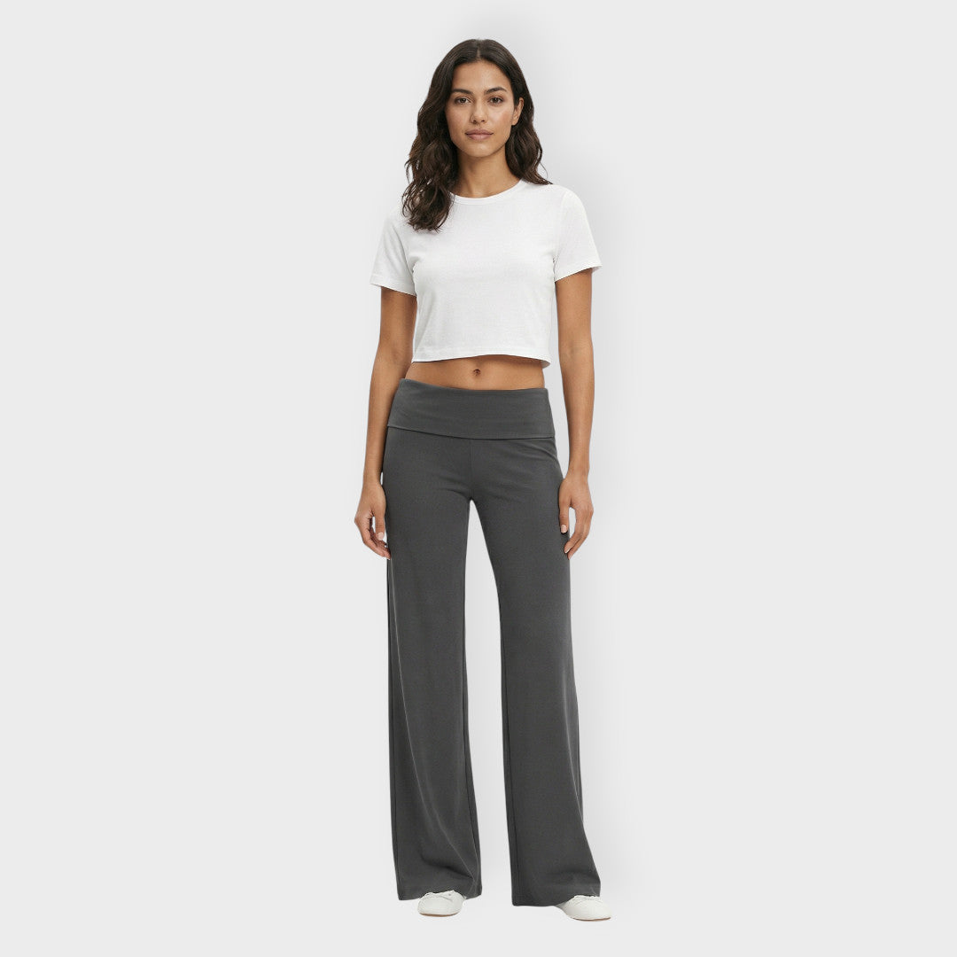 Pantalon Flare Taille Basse Femme