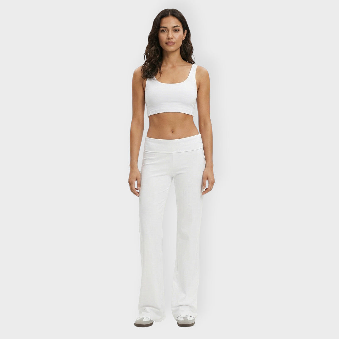 Pantalon Flare Taille Basse Femme