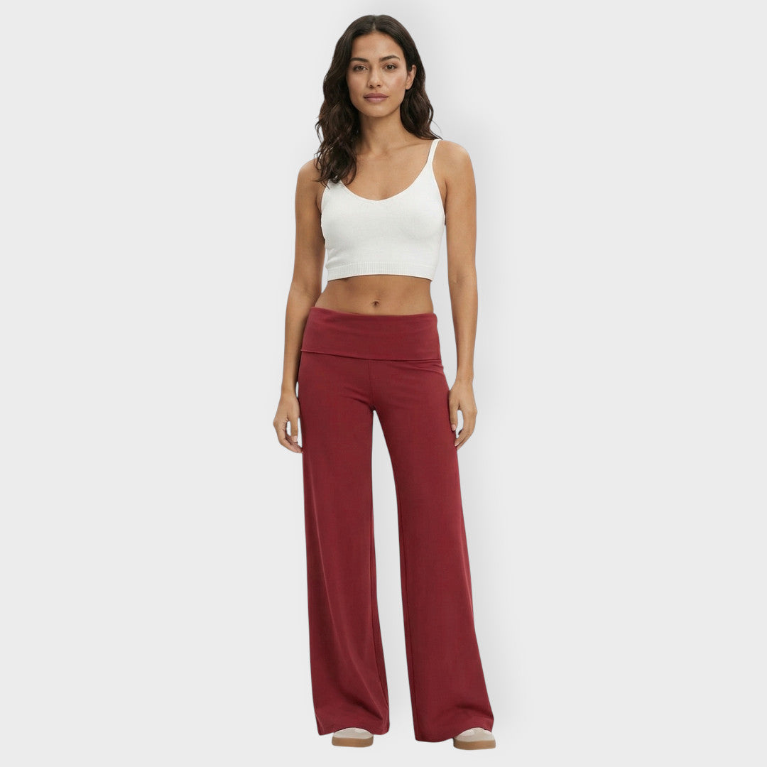Pantalon Flare Taille Basse Femme