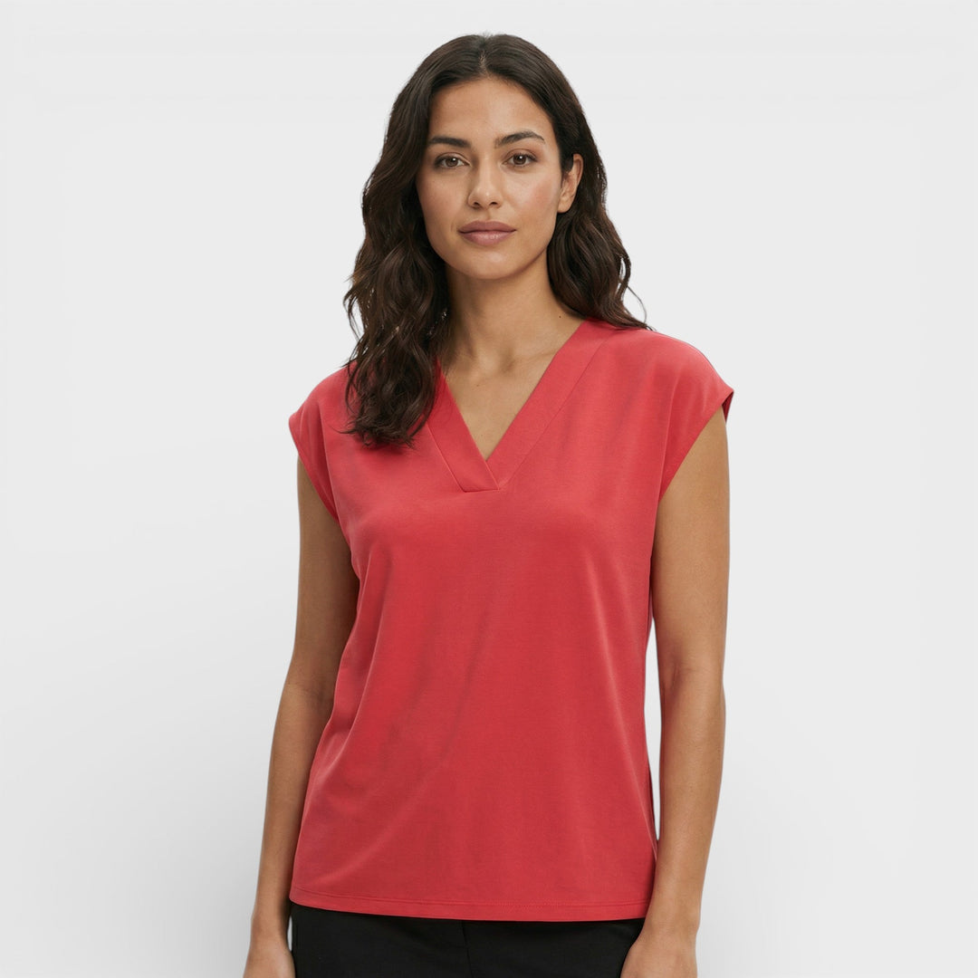 T-shirt Décolleté V Élégant Femme