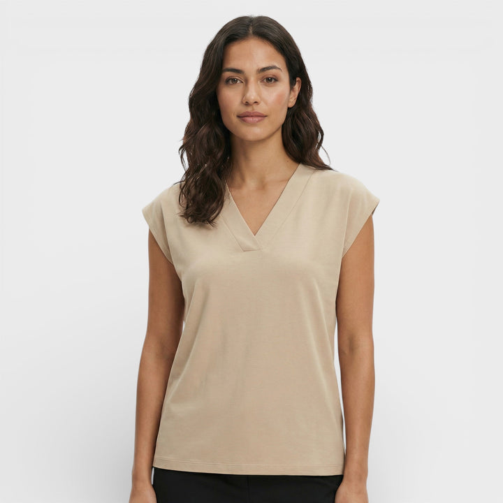 T-shirt Décolleté V Élégant Femme