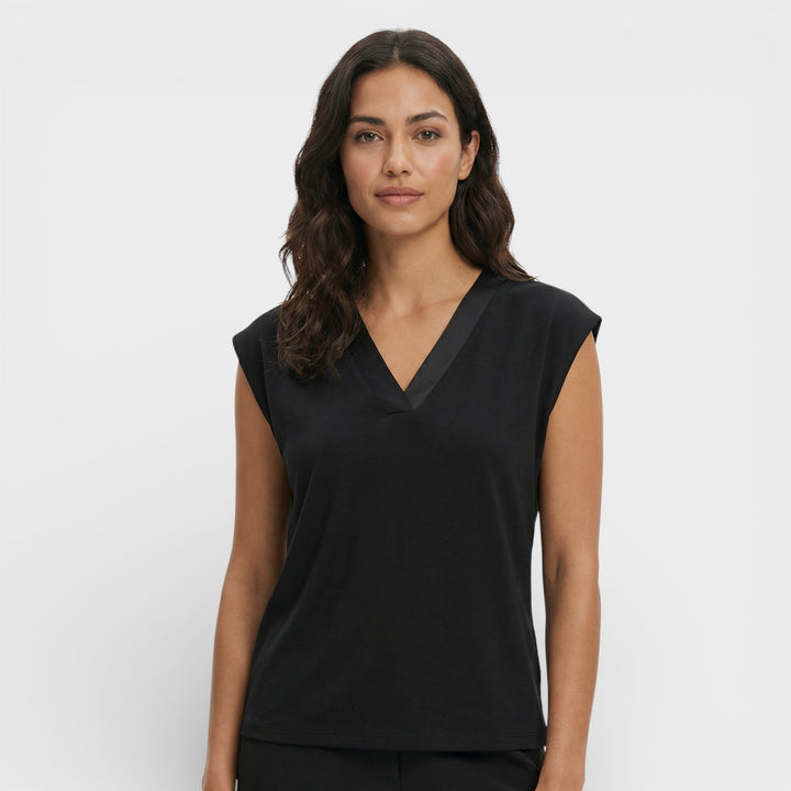 T-shirt Décolleté V Élégant Femme