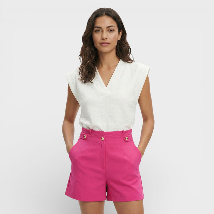 T-shirt Décolleté V Élégant Femme