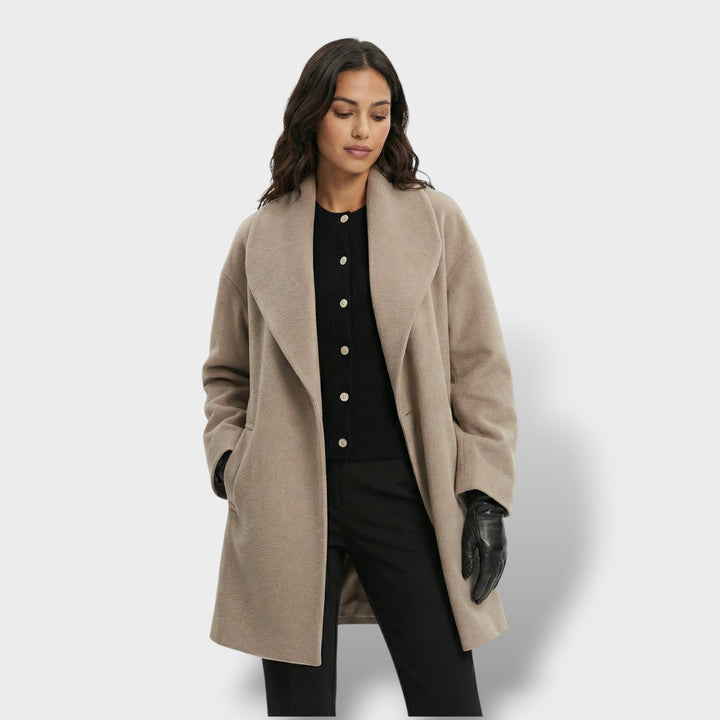 Manteau Oversize Court Un Bouton Femme