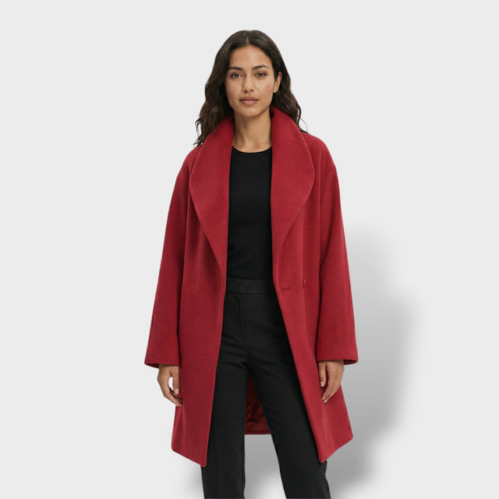 Manteau Oversize Court Un Bouton Femme