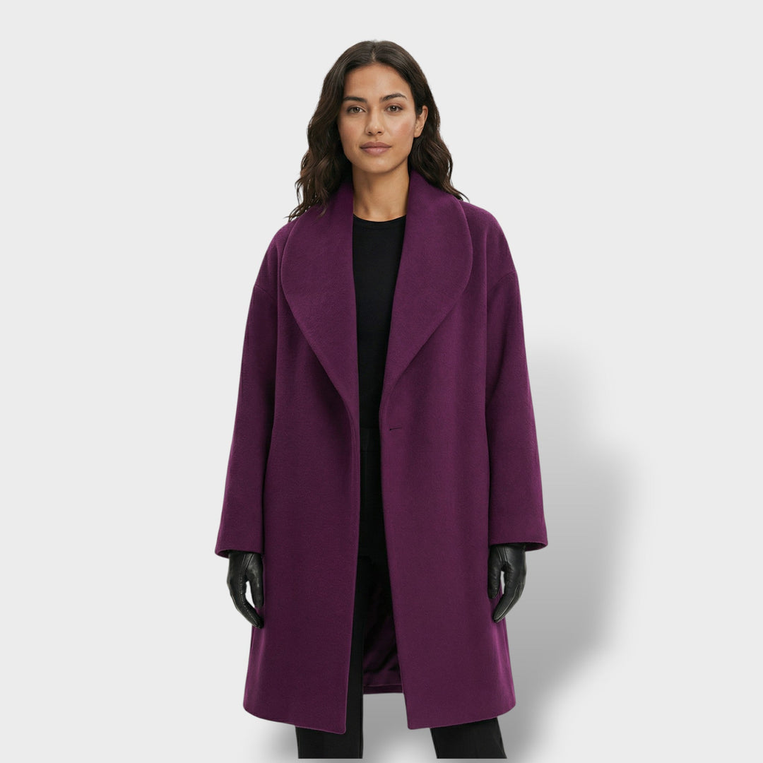Manteau Oversize Court Un Bouton Femme