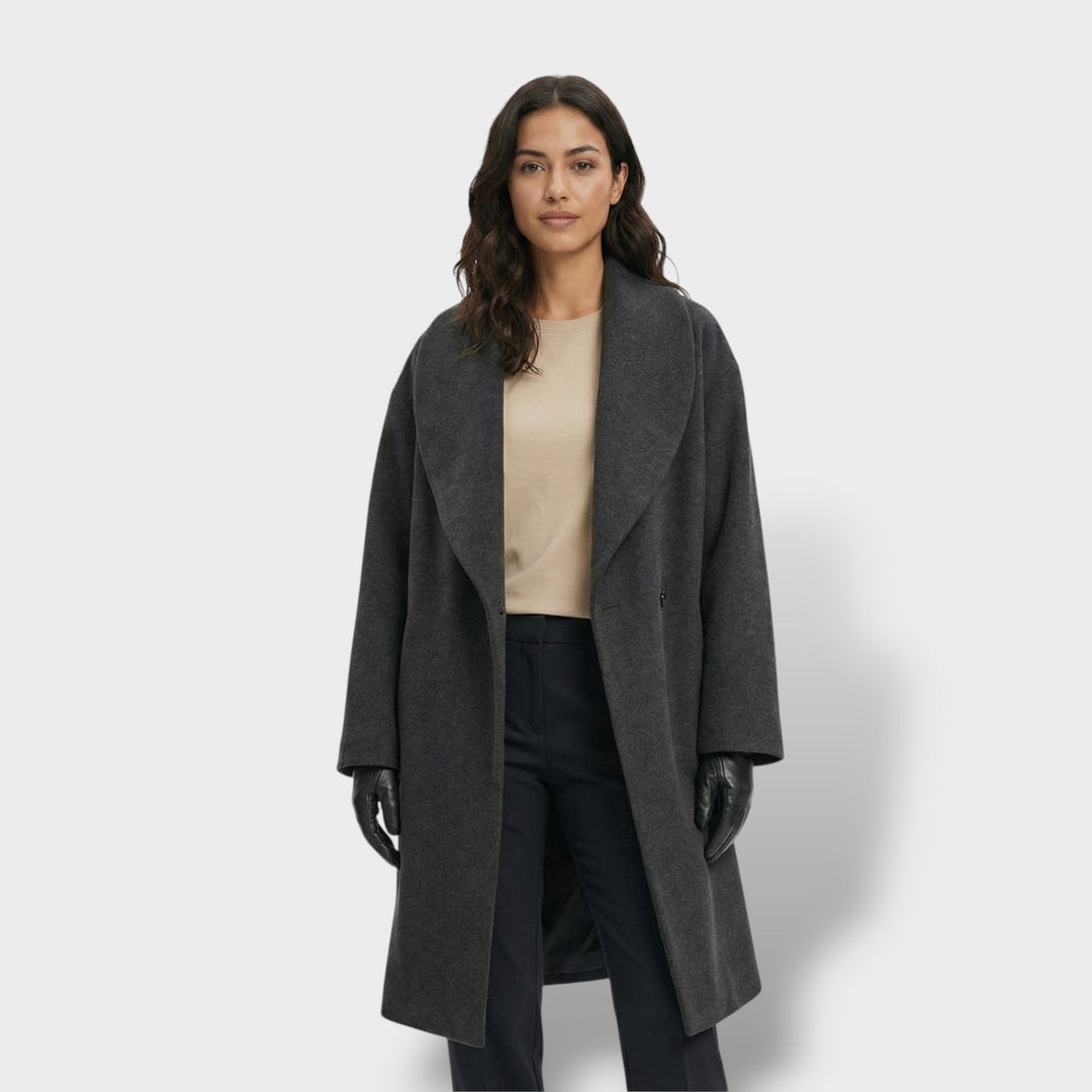 Manteau Oversize Court Un Bouton Femme