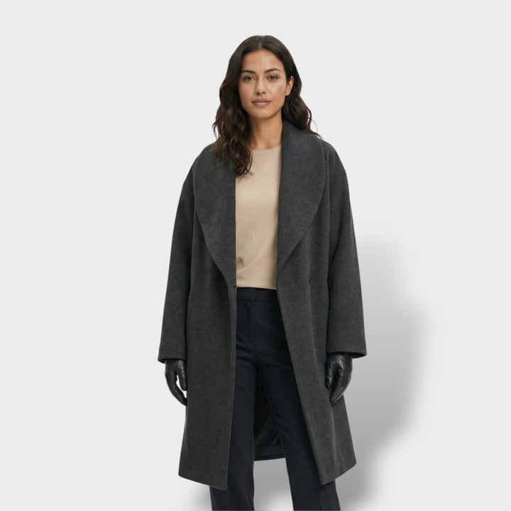 Manteau Oversize Court Un Bouton Femme