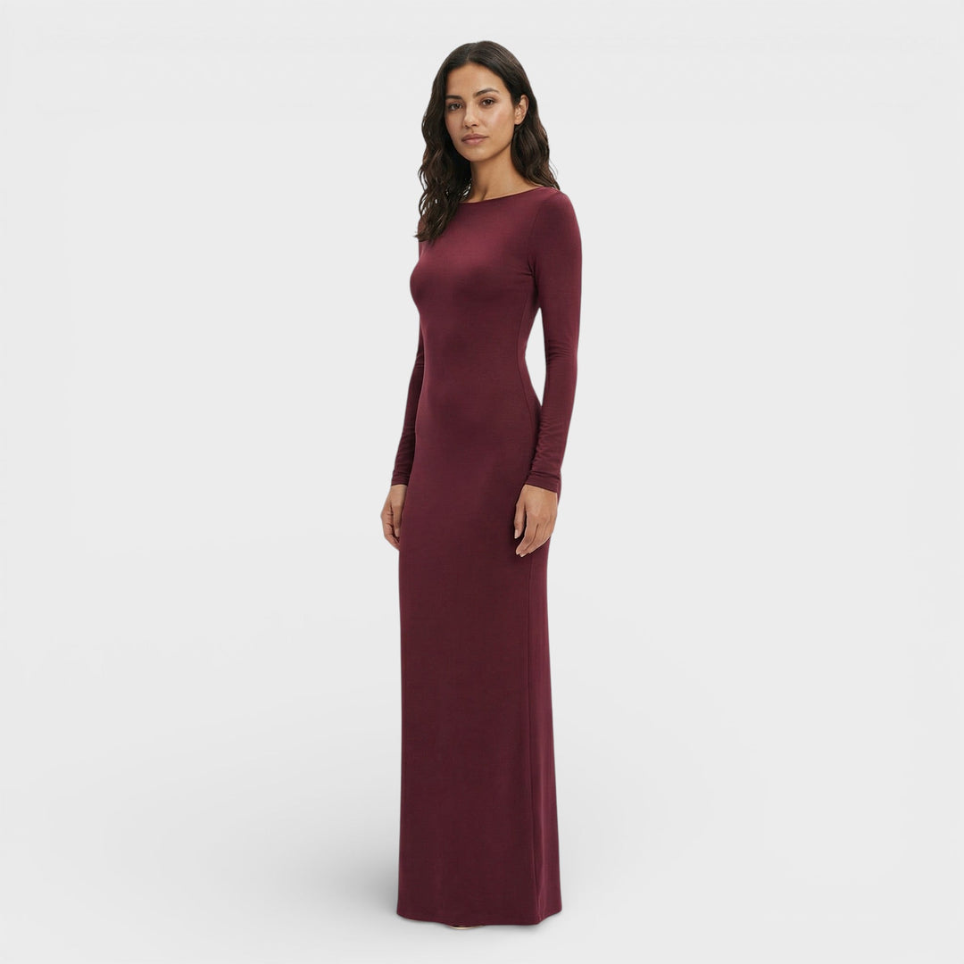 Robe Maxi Dos Ouvert Élégante