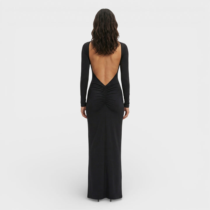 Robe Maxi Dos Ouvert Élégante