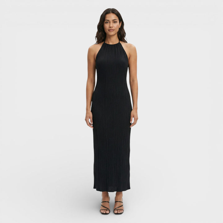 Robe Longue Froncée Femme Soirée