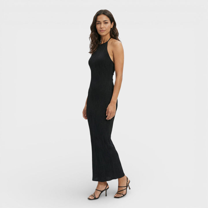 Robe Longue Froncée Femme Soirée