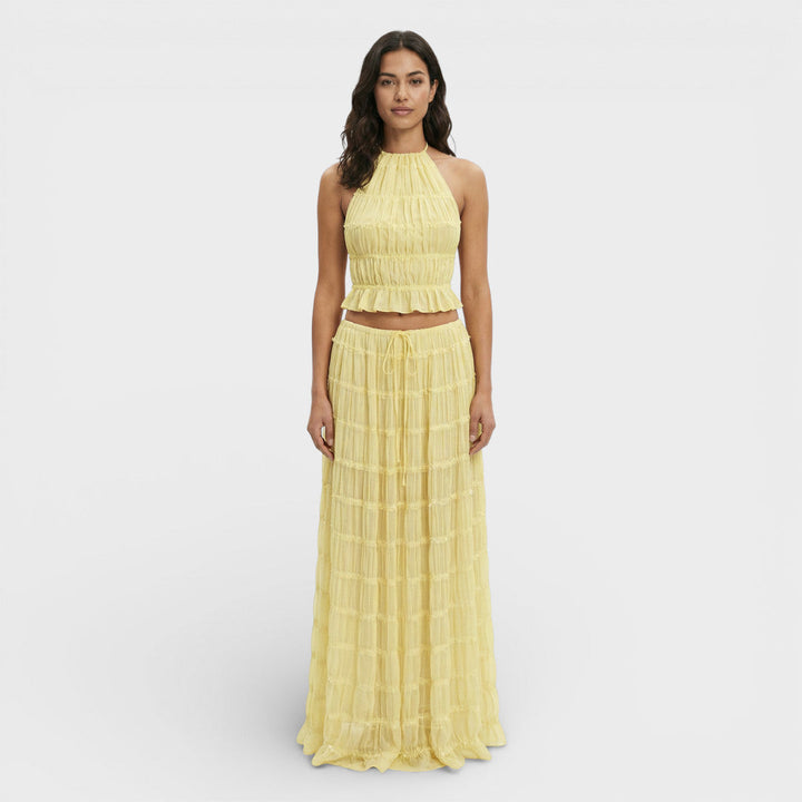 Ensemble Été Femme Halter Jupe Longue