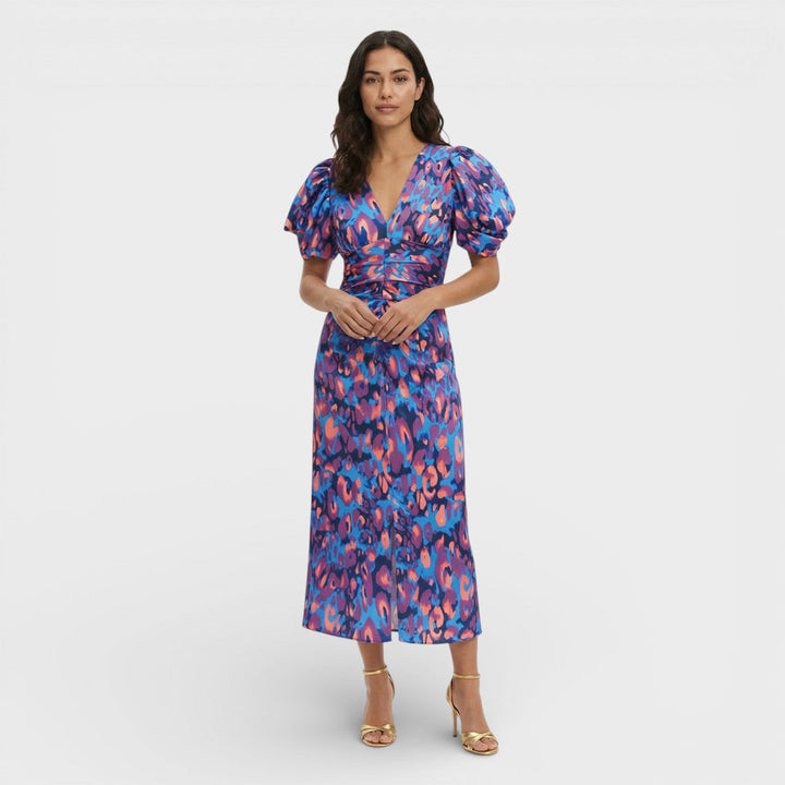 Robe Longue Femme Manches Bouffantes