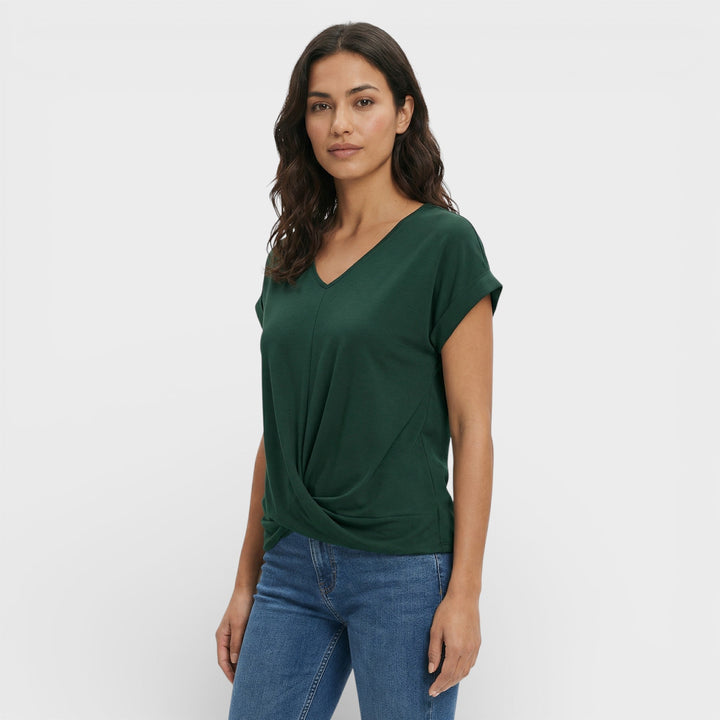 T-shirt Décolleté V Effet Gainant Femme