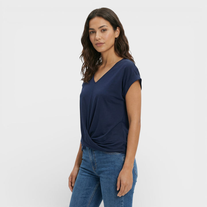 T-shirt Décolleté V Effet Gainant Femme