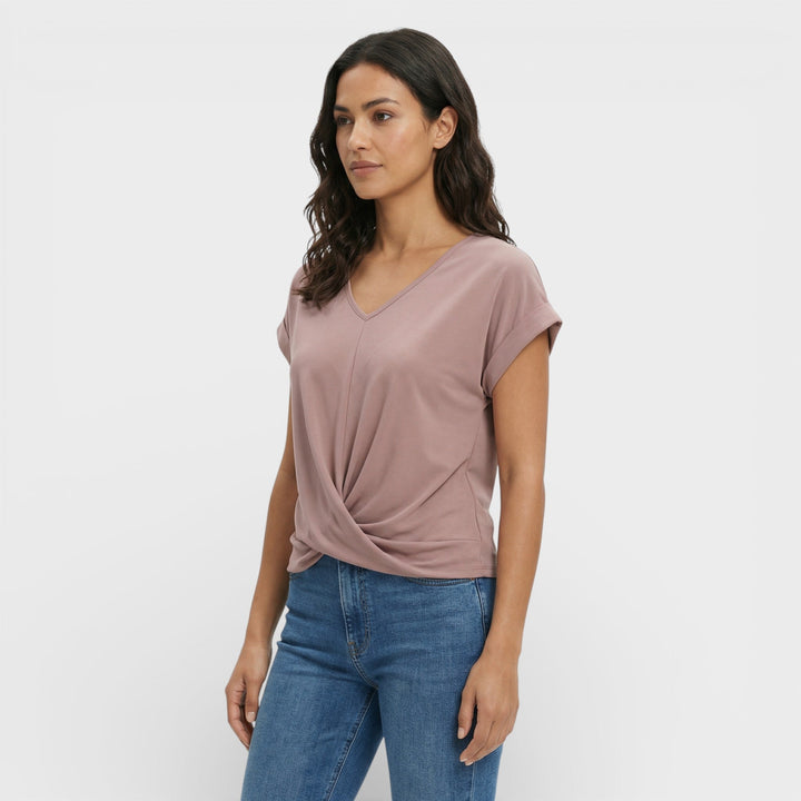 T-shirt Décolleté V Effet Gainant Femme