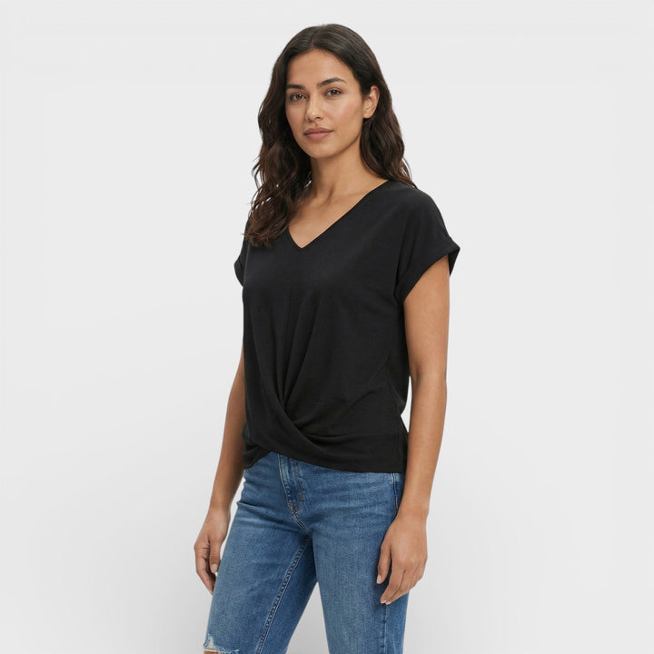 T-shirt Décolleté V Effet Gainant Femme