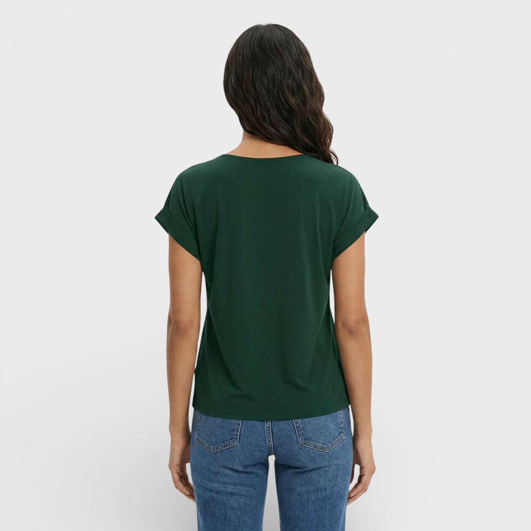T-shirt Décolleté V Effet Gainant Femme