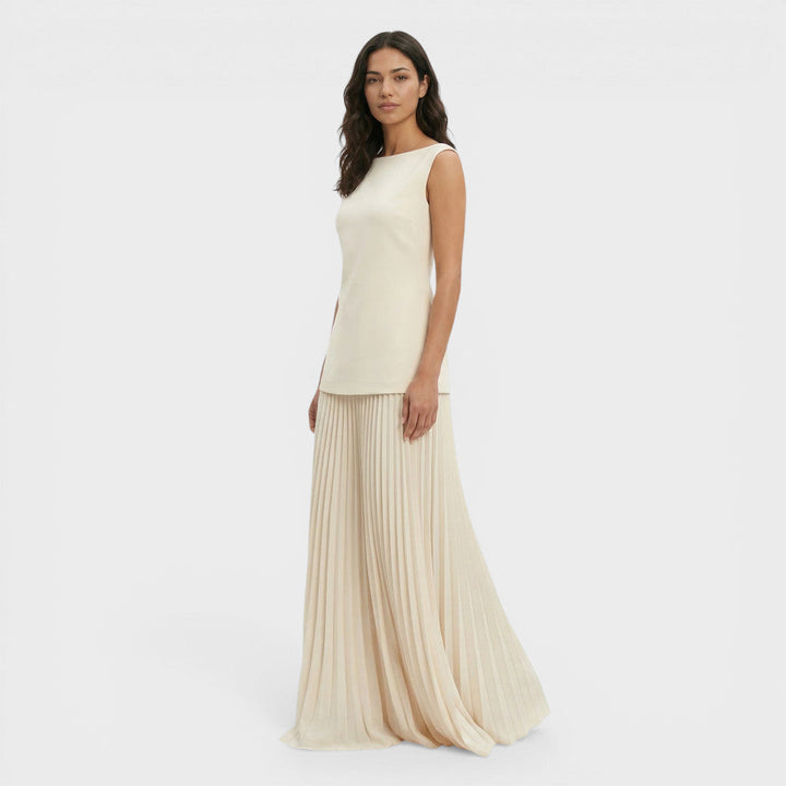 Ensemble Deux Pièces Robe Plissée