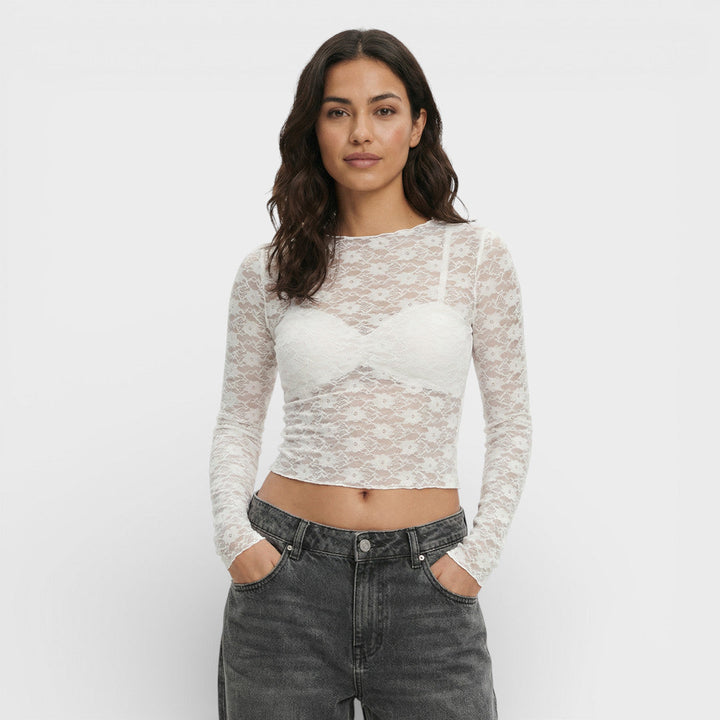 Top Dentelle Transparent Femme