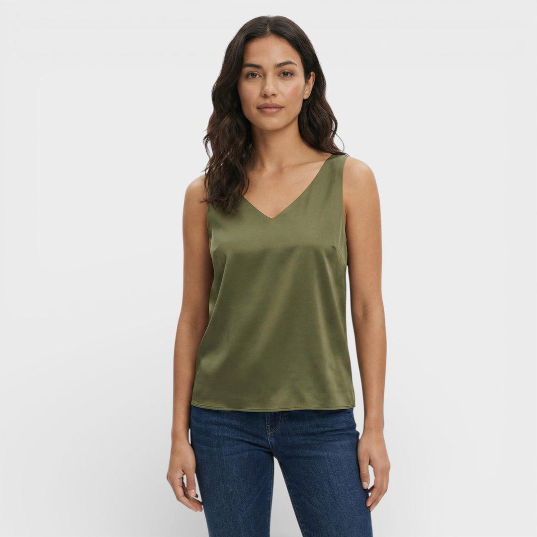 Top Décolleté V Femme Élégant