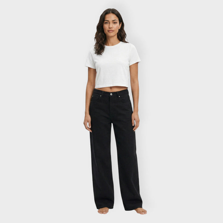 Jean Taille Basse Étoile Femme