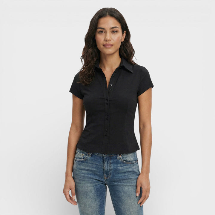 Chemise Carreaux Manche Courte Femme