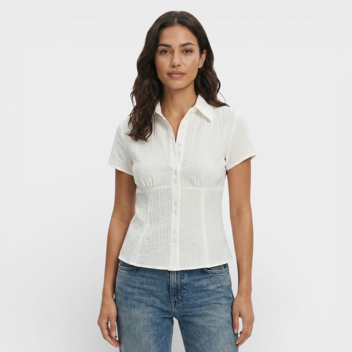Chemise Carreaux Manche Courte Femme