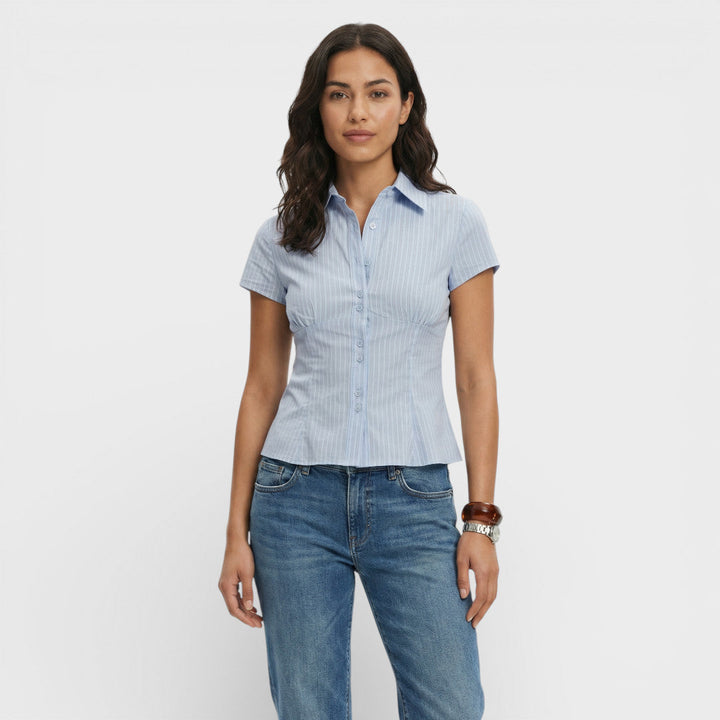 Chemise Carreaux Manche Courte Femme