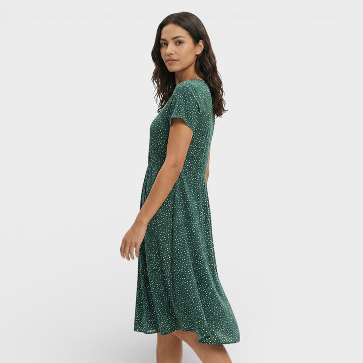 Robe Mini Verte Florale Légère