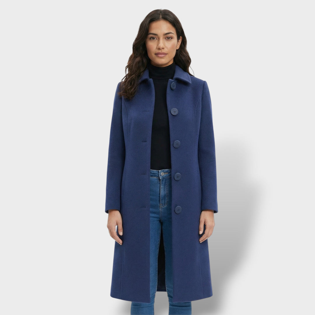 Manteau Long Boutons Hiver Femme