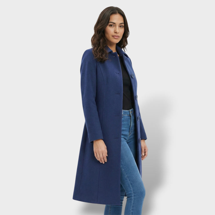 Manteau Long Boutons Hiver Femme