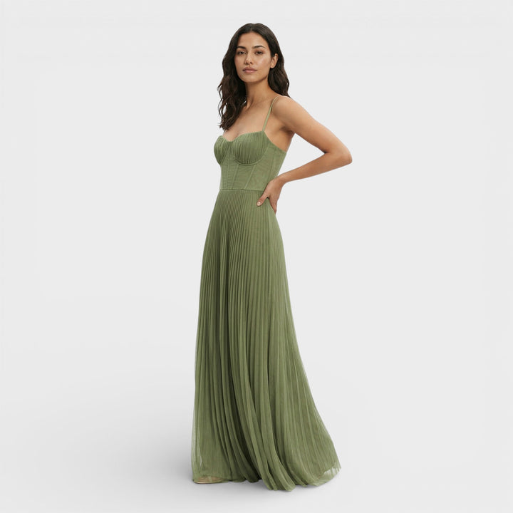 Robe Midi Plissée Invitée