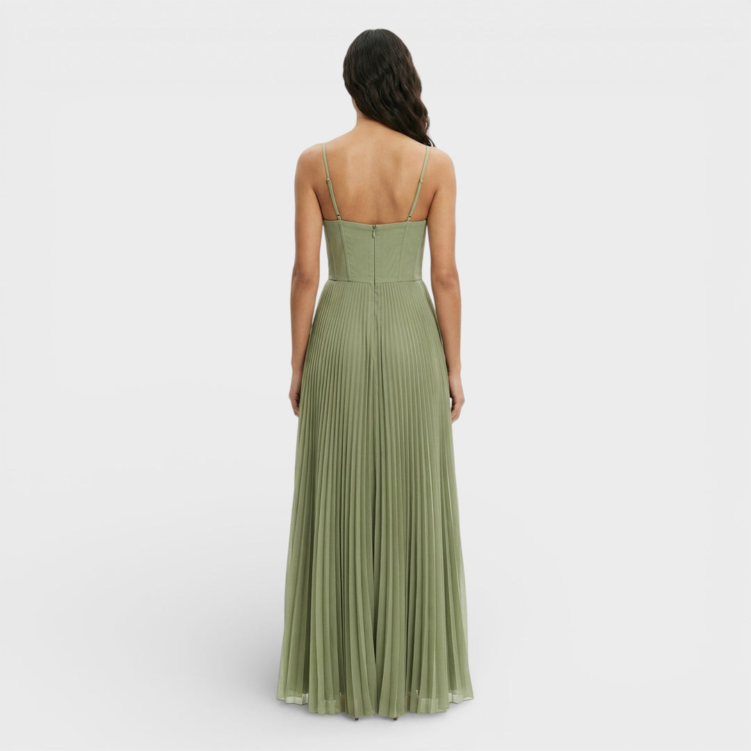 Robe Midi Plissée Invitée