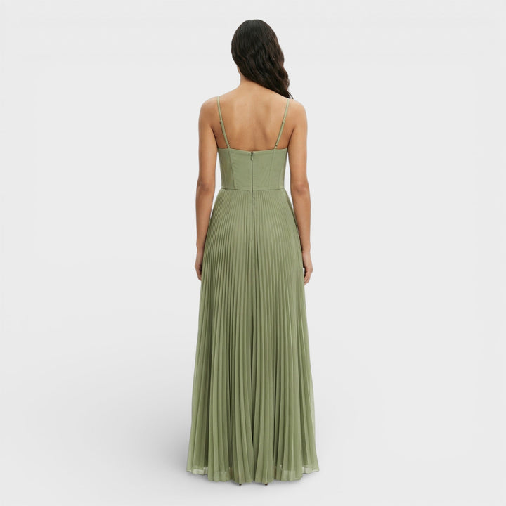 Robe Midi Plissée Invitée