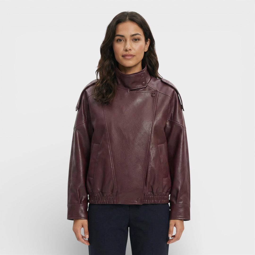 Veste Moto Similicuir Femme