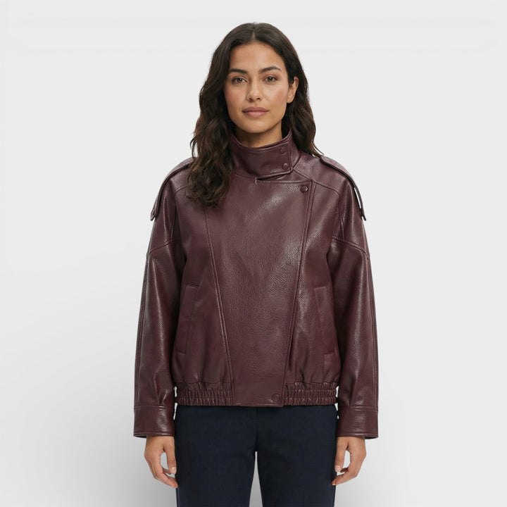 Veste Moto Similicuir Femme