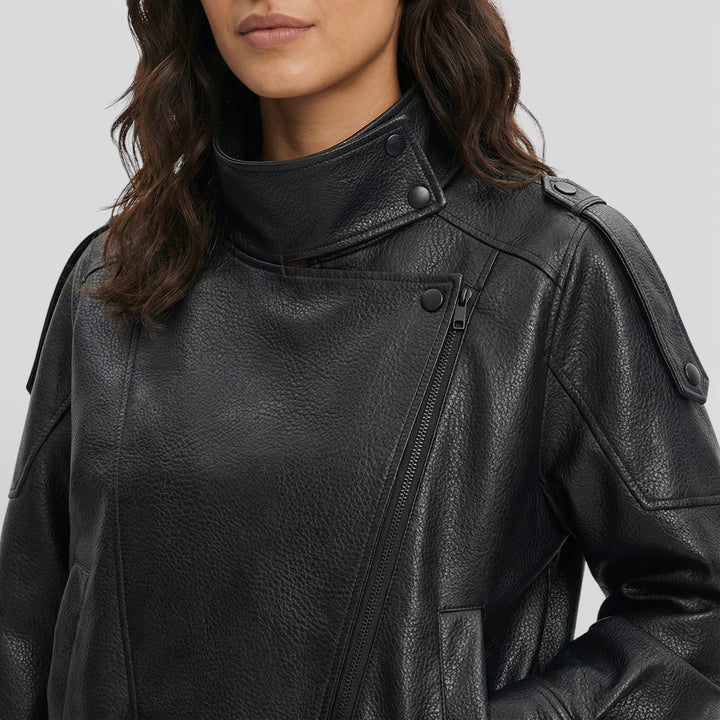 Veste Moto Similicuir Femme