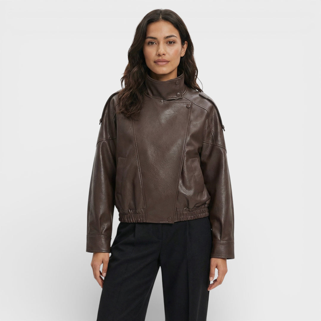 Veste Moto Similicuir Femme