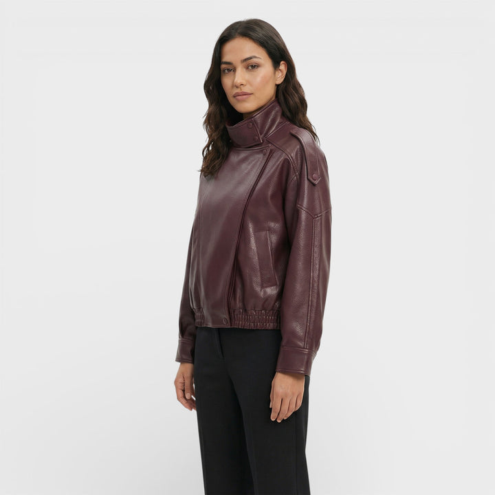 Veste Moto Similicuir Femme