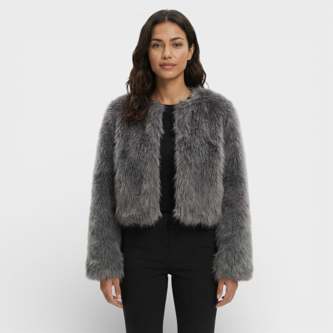 Veste Courte Similicuir Femme