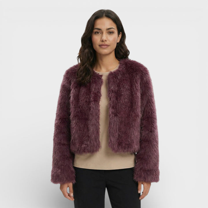 Veste Courte Similicuir Femme
