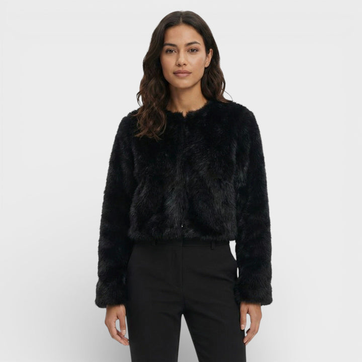 Veste Courte Similicuir Femme