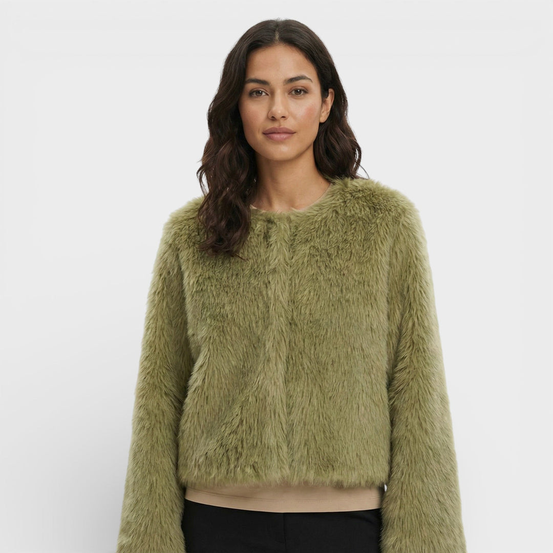 Veste Courte Similicuir Femme