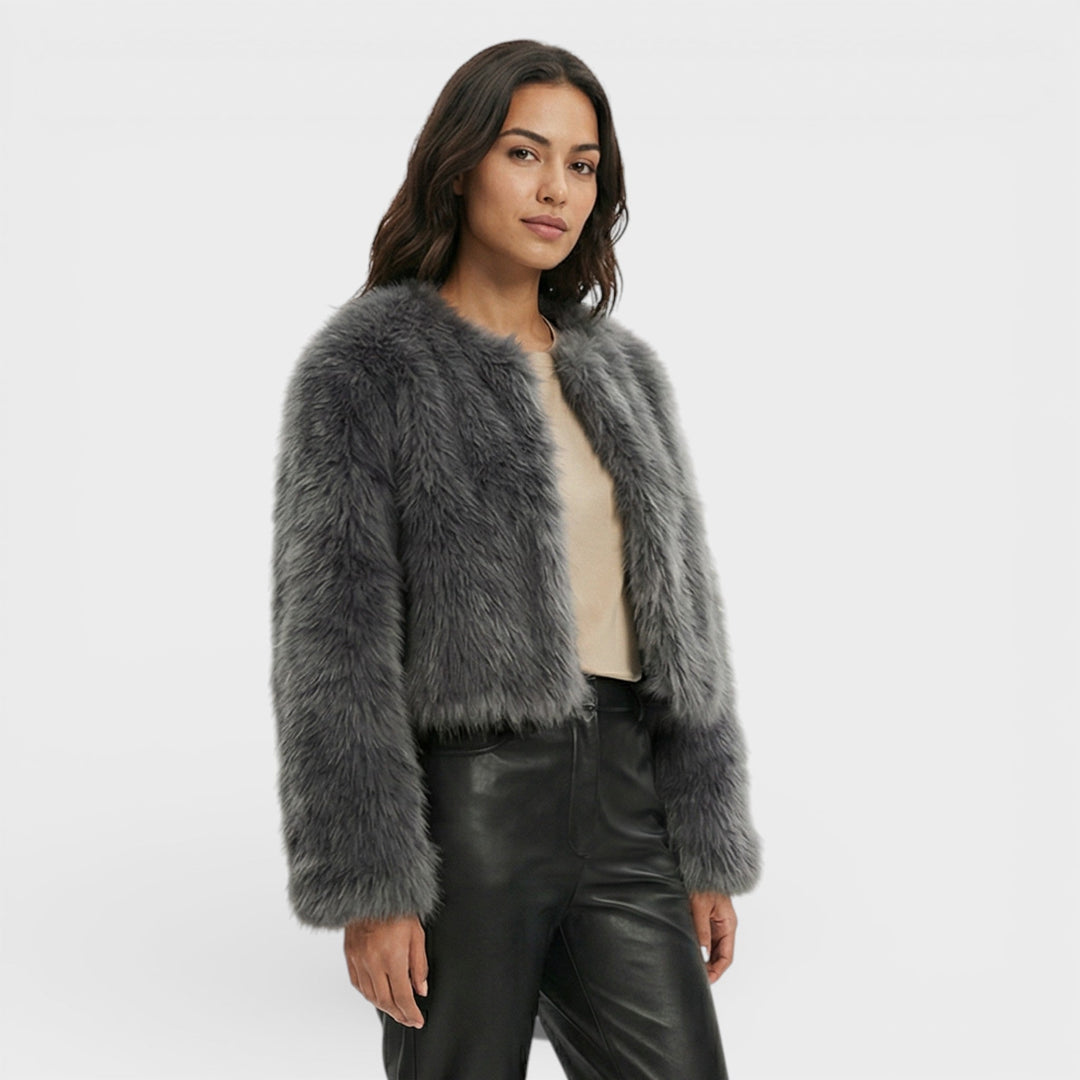 Veste Courte Similicuir Femme