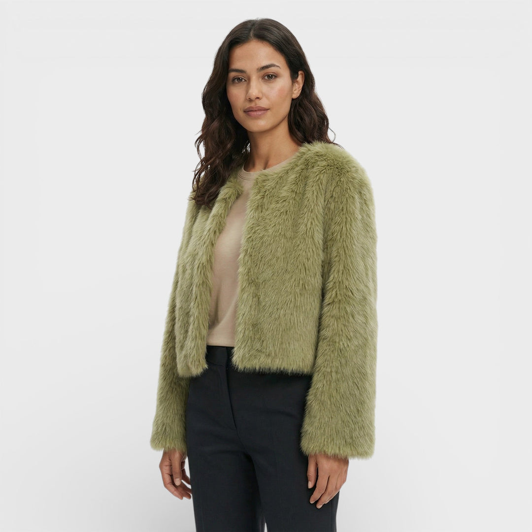 Veste Courte Similicuir Femme