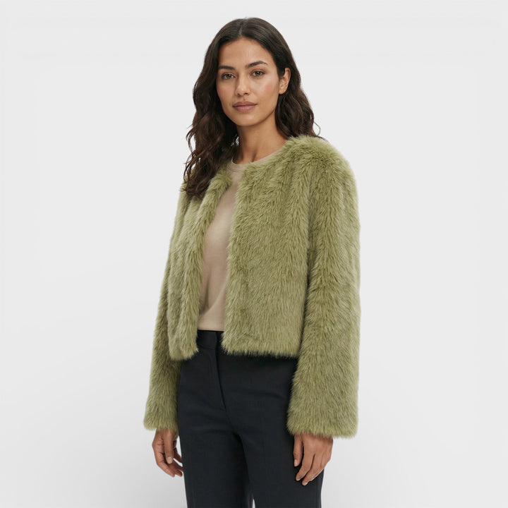 Veste Courte Similicuir Femme
