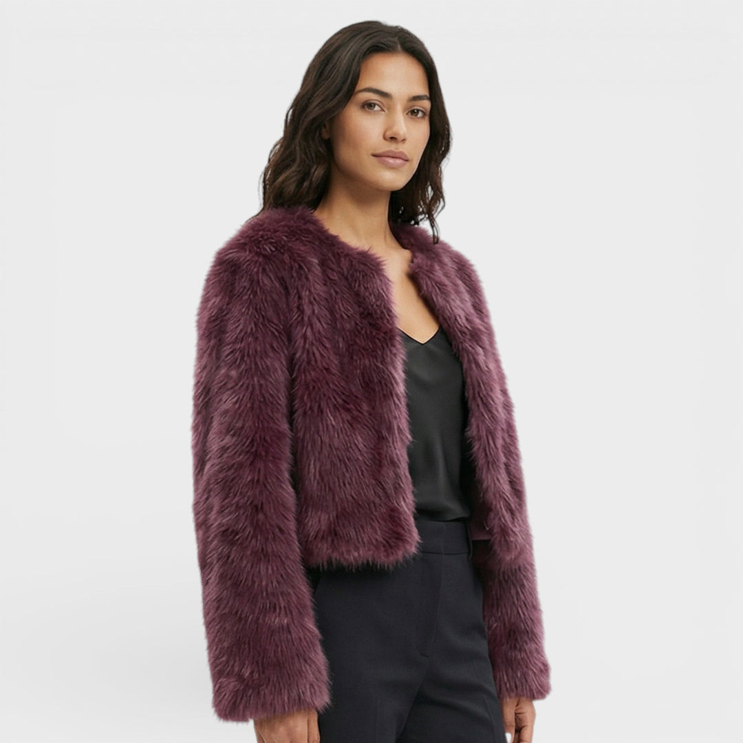 Veste Courte Similicuir Femme